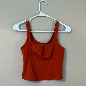 Aéropostale, burnt orange, ruched crop top
